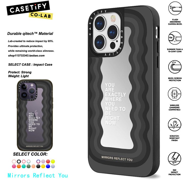 香港代购 CASETiFY  need to be励志标语黑色适用iphone15/14/13/12/11Pro/Max手机壳