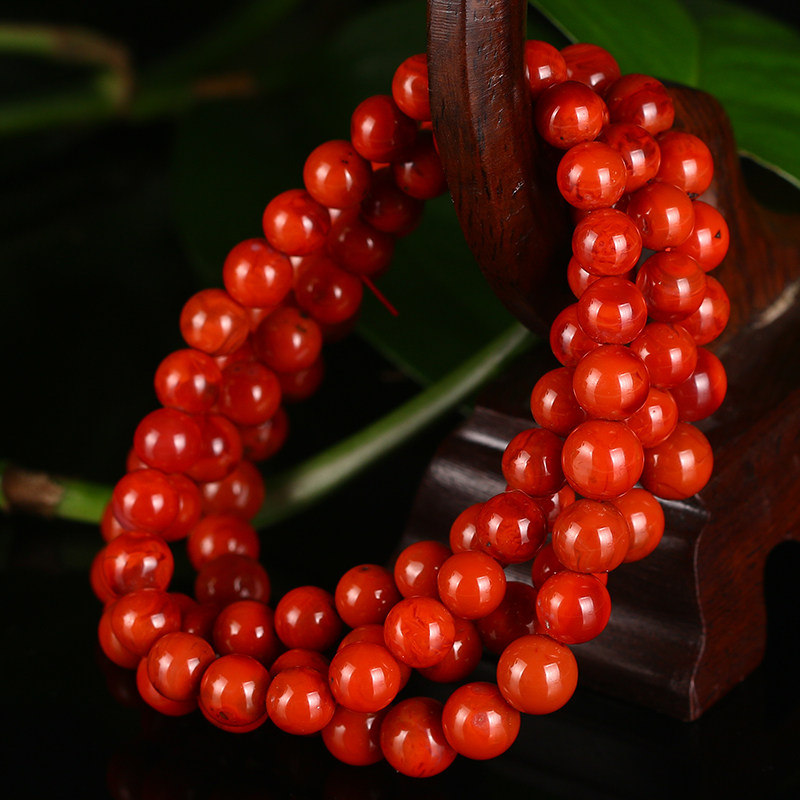 54g 7.90mm天然南红玛瑙佛珠【新东方典当】