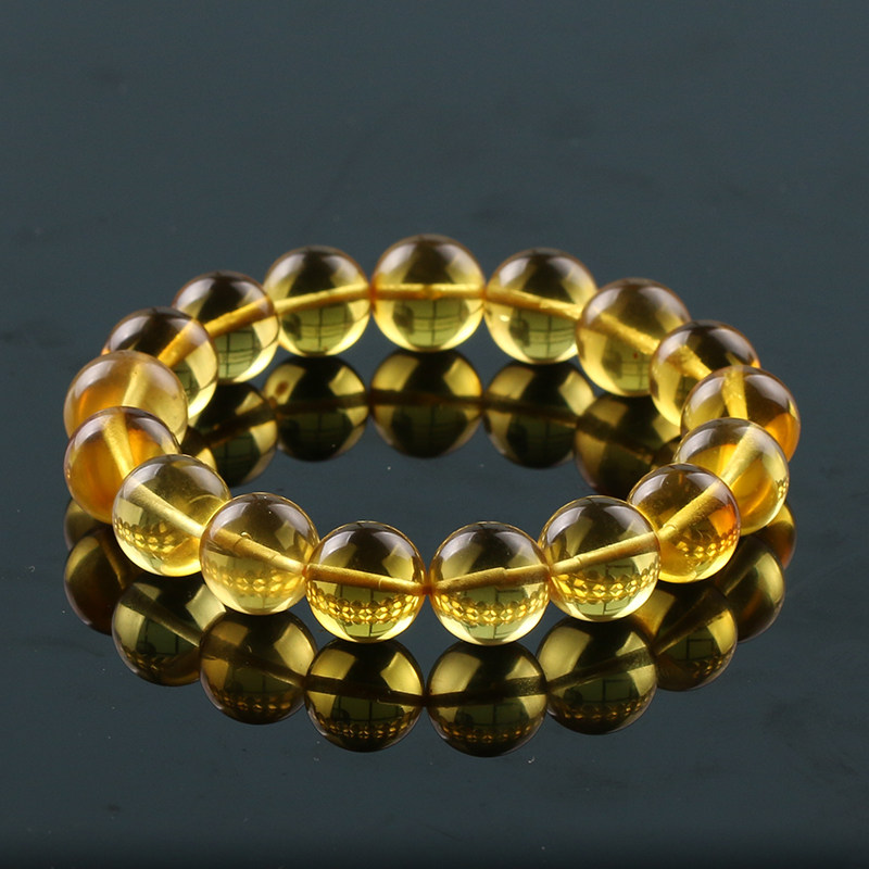 87g 12.16mm 精品天然金珀手链