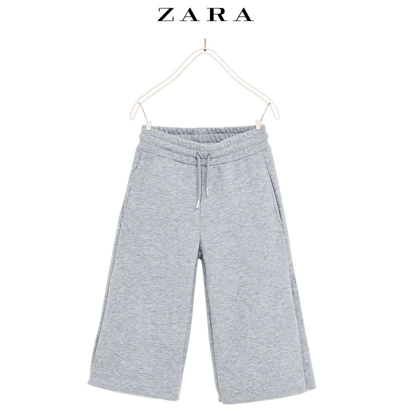 ZARA 童裝女童 簡約舒適闊腿褲 05431701803