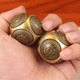 新款圆球形黄铜六面转转解压手把件铜器居家公摆件指尖陀螺减压