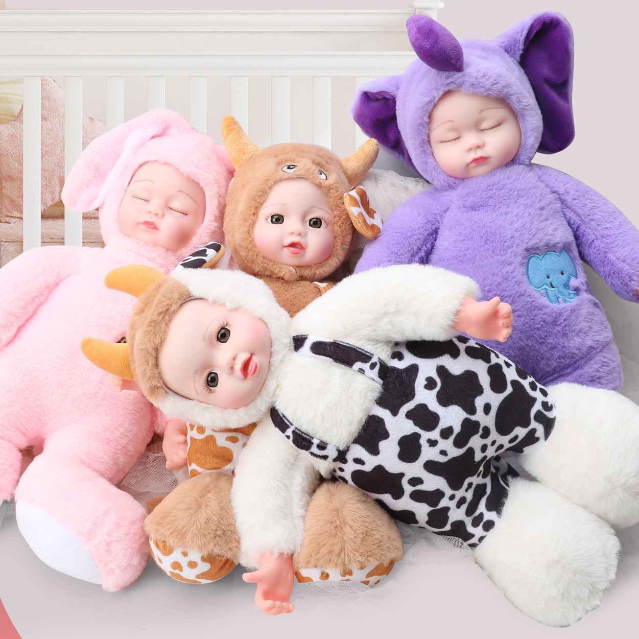 仿真娃娃玩具婴儿软硅胶会说的洋娃娃宝宝陪睡哄睡男女公仔玩具