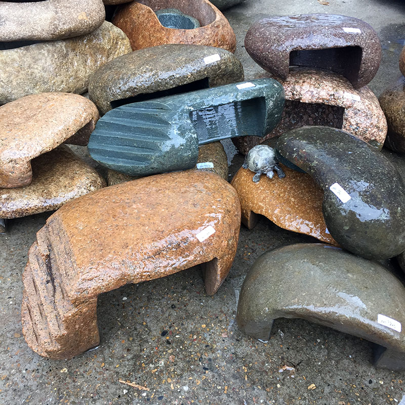 特大乌龟晒台石头爬宠晒背天然鹅卵石龟垫步石龟缸浮岛爬台繁殖屋