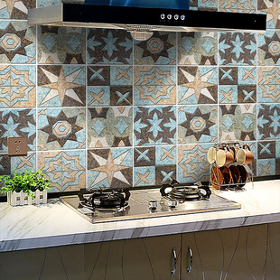 自粘防滑地板贴厨房防油贴纸平面几何图案防水PVC墙贴膜简约现代