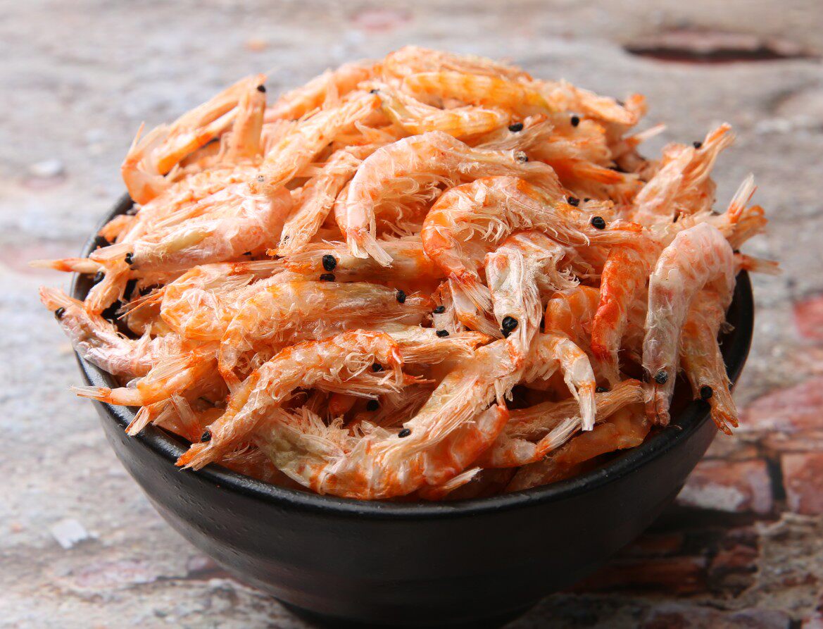 新货无盐红皮虾250克野生虾米海米即食虾仁海鲜干货包邮