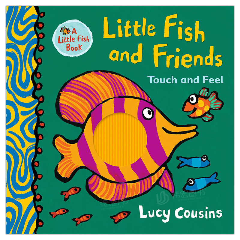 【现货】Little Fish and Friends: Touch and Feel，小鱼和朋友：触摸和感受 英文原版进口图书童书 精装