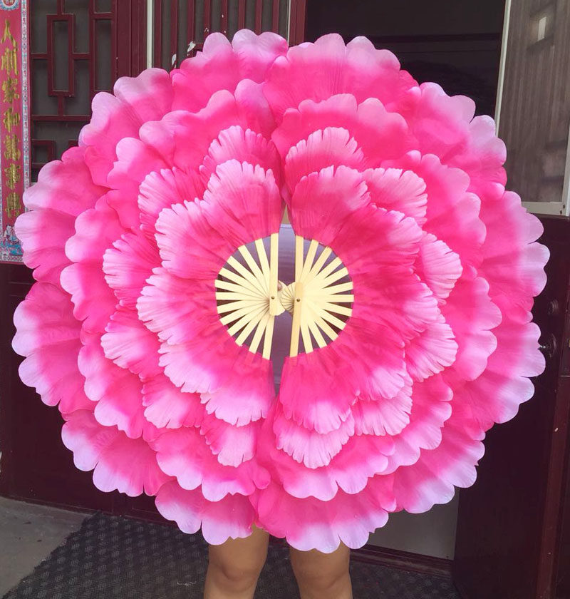 开场舞蹈牡丹花扇大花瓣舞蹈扇广场舞团体操活动道具舞台演出扇子