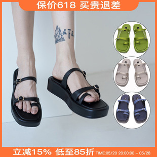 现货M星店官方授权 AFFLATUS3 夏季新款laputa厚底凉鞋拖鞋外穿女