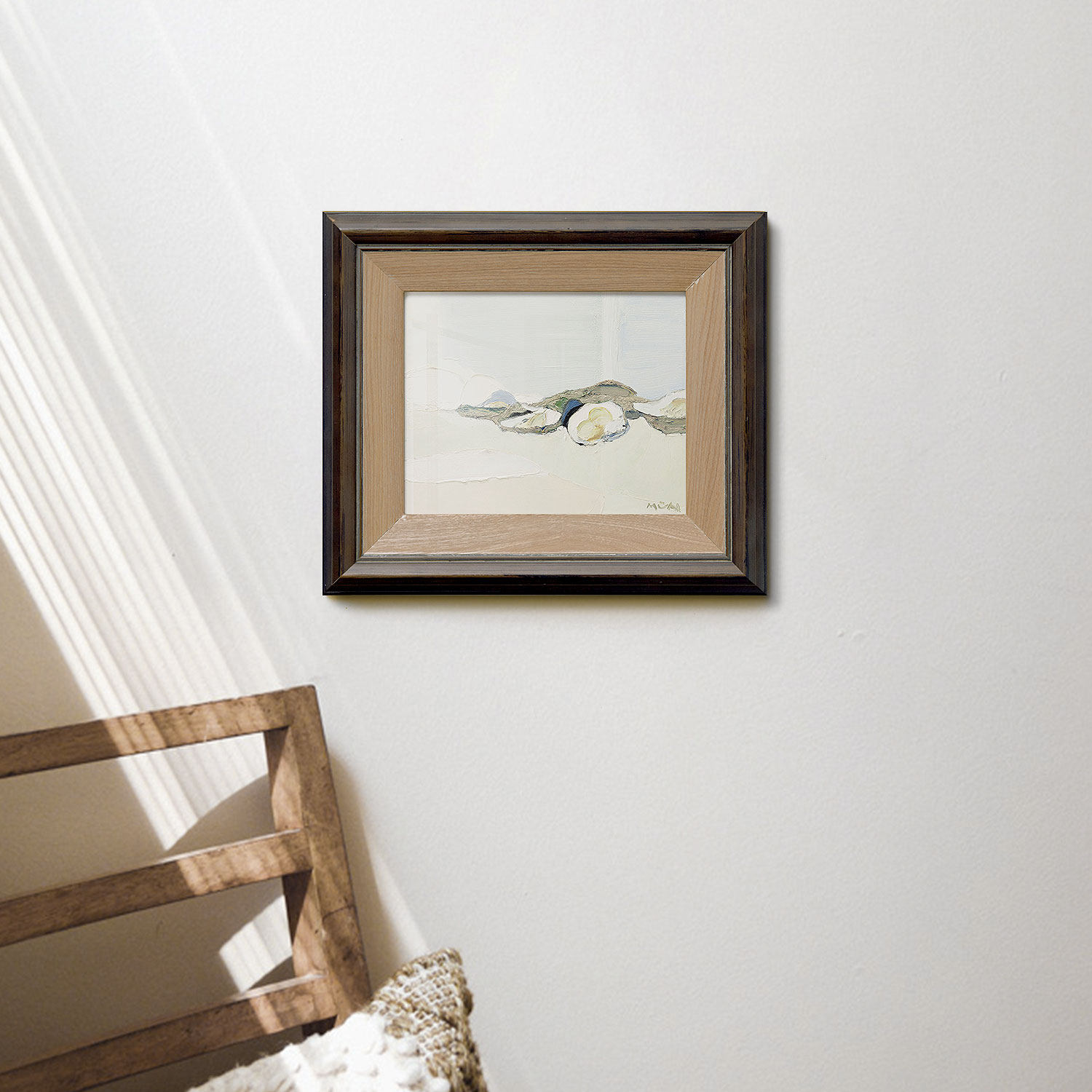 《les huitres》小幅高档复古风格抽象风景装饰画工作室客厅挂画