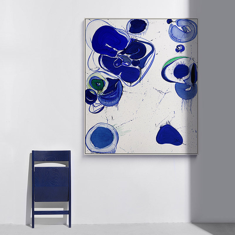 sam francis 现代抽象大师装饰画大幅客厅过道走廊挂画工作室壁画