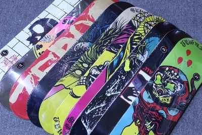 新款zero滑板板面zero板面经典黑白logo款