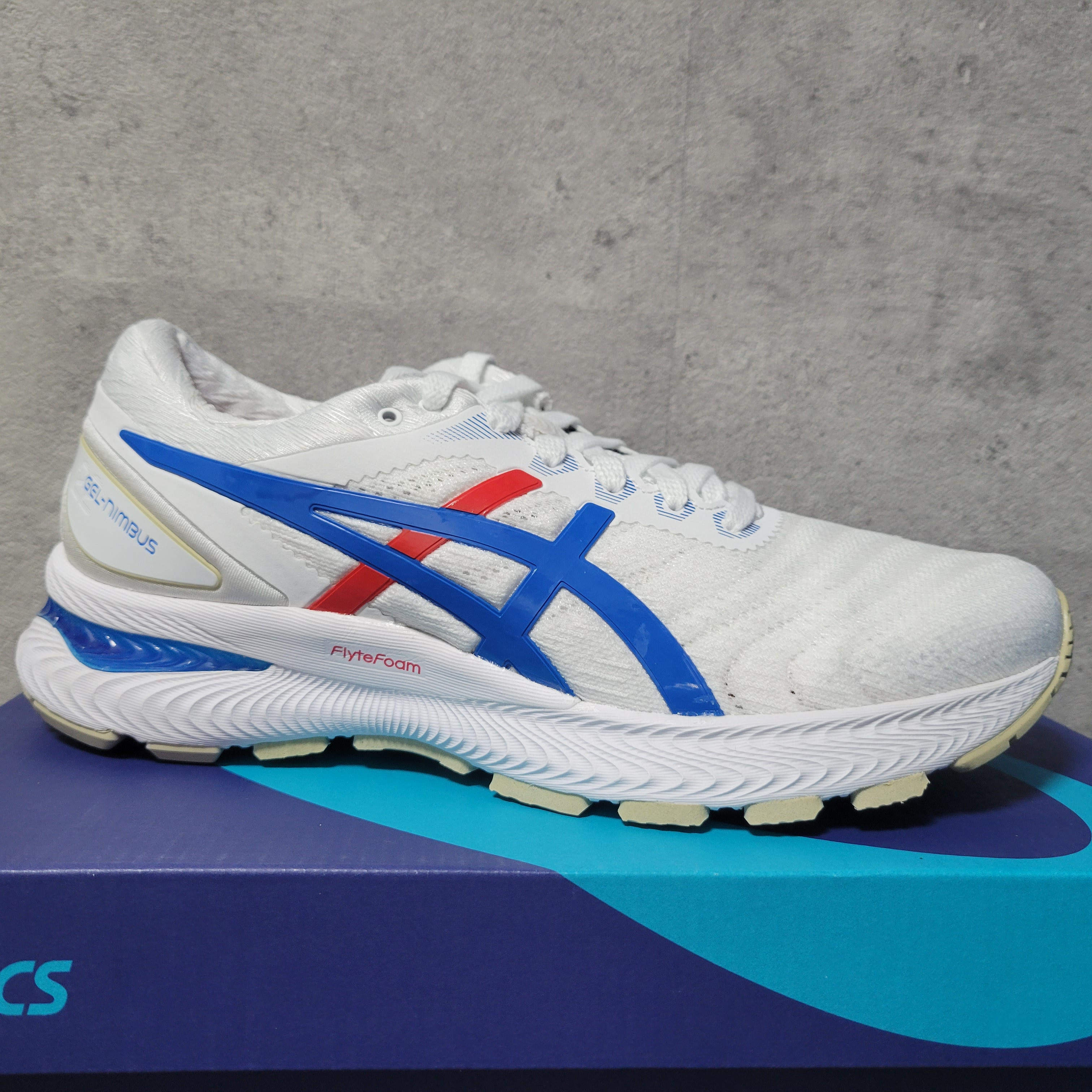 日本代购asics亚瑟士 nimbus22 女款 有宽版缓震透气马拉松跑步鞋