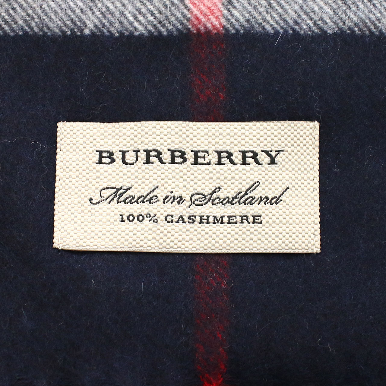 【9.8新】巴宝莉 围巾 中性 100%开司米羊毛 炭黑