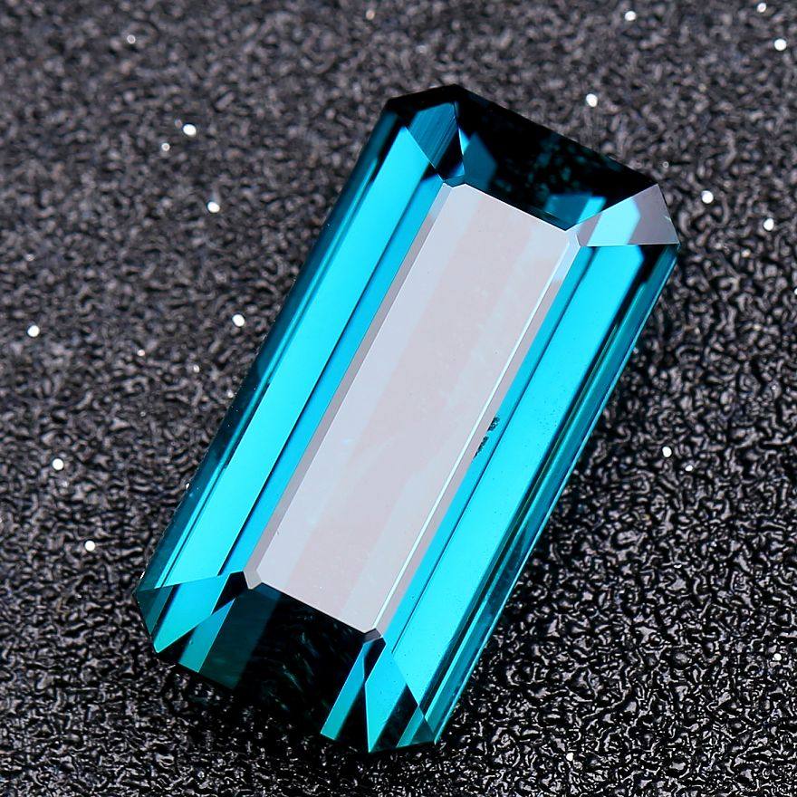 15.96ct 纯净体 蓝碧玺裸石戒面吊坠