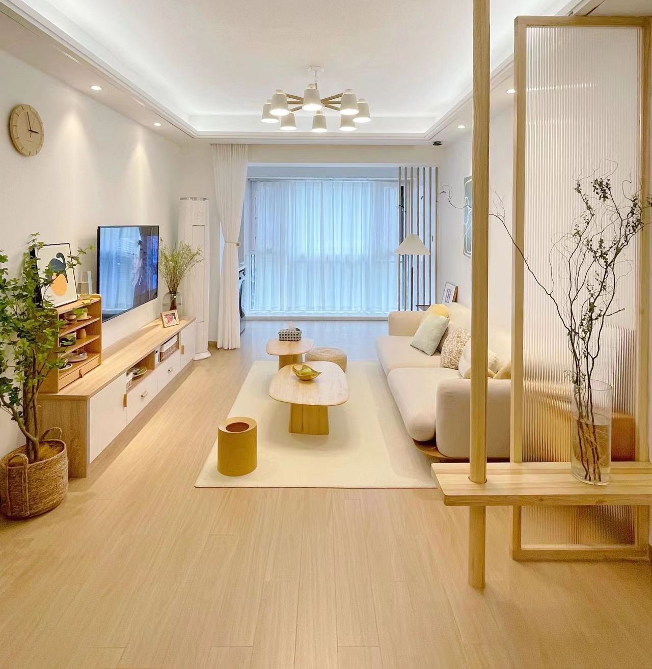 200*1200广东佛山木纹砖现代仿实木客厅卧室餐厅防滑地砖原木瓷砖