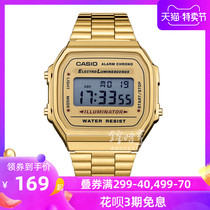 香港直邮 卡西欧casio手表运动复古小金表不锈钢男女表A168WG-9W