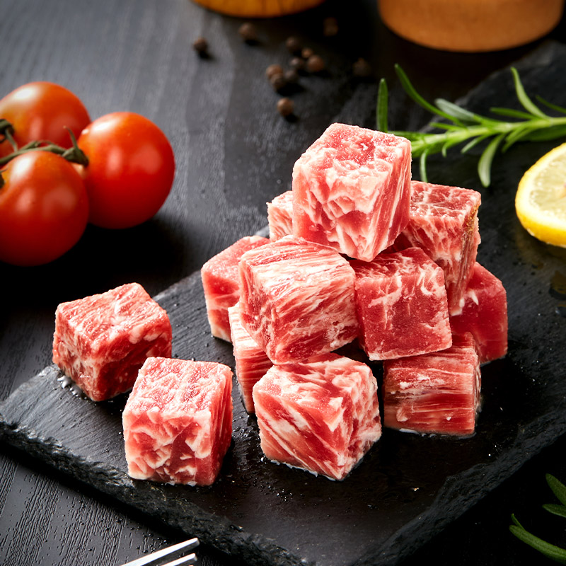 恒都国产牛肋排500g2袋谷饲原切生鲜冷冻野餐露营生牛肉 原价89.