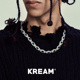 KREAM 复古绿钻项链男嘻哈女同款锁骨毛衣链欧美