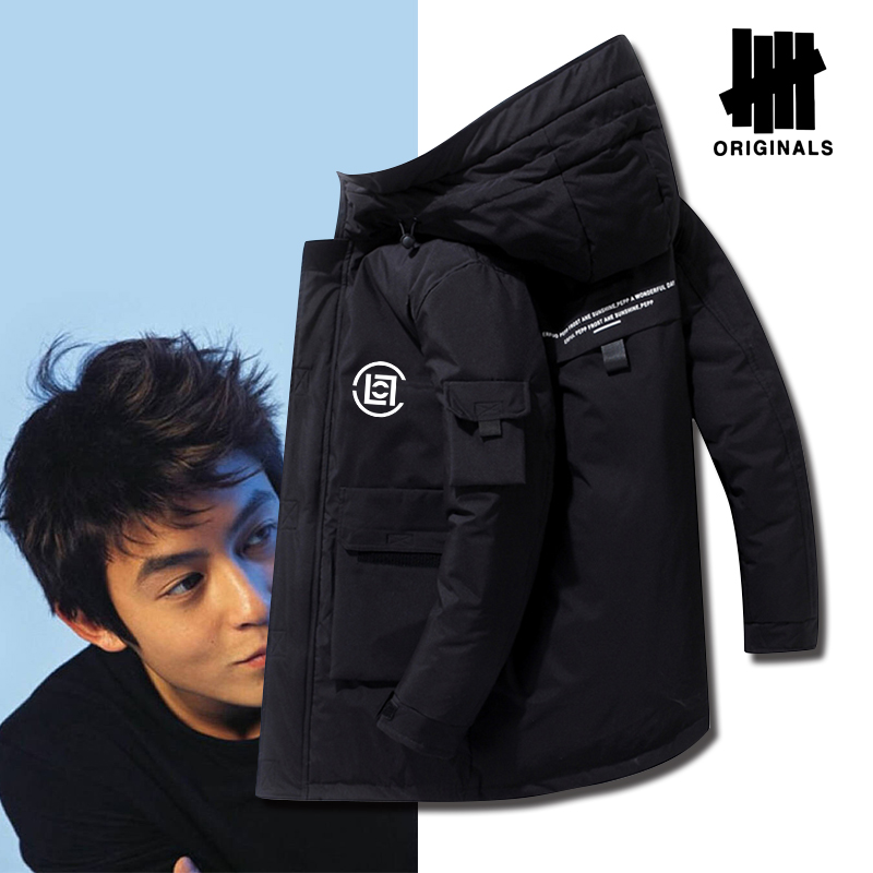 陈冠希同款情侣装潮牌edc爱心运动保暖秋冬工装风可定制羽绒服潮