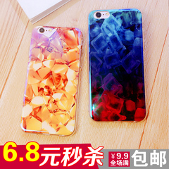 蓝光冰块苹果iphone 6S手机壳6plus硅胶套7全包7plus蓝光个性创意