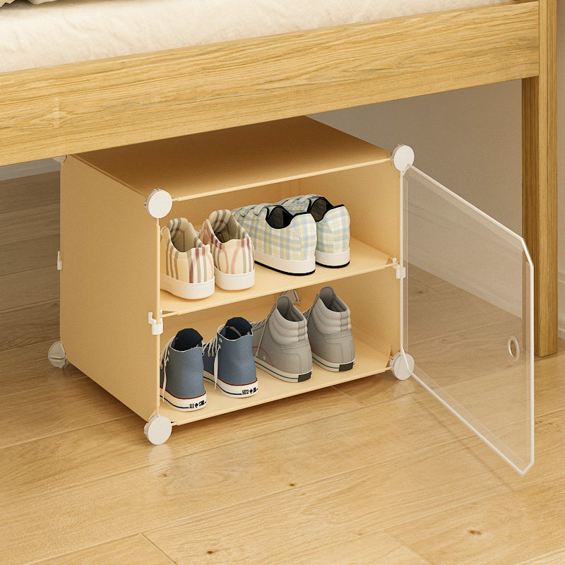 大学生宿舍收纳神器鞋架架子寝室防尘简易家用鞋架