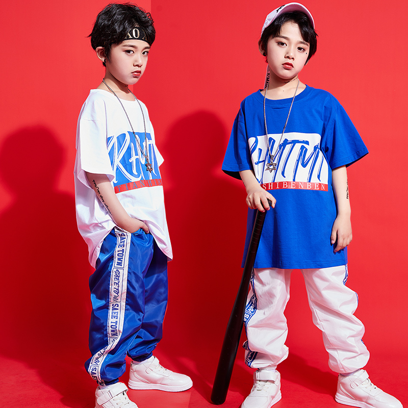 男童街舞服装少儿hiphop演出服潮短袖女童嘻哈儿童演出服夏爵士舞在类目 童装/婴儿装/亲子装, 套装中 - 来自Buy2taobao.com提供专业的淘宝代购服务