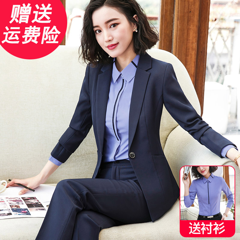 小西装外套女韩版西服时尚职业装套装女士正装上衣黑色工作服秋冬