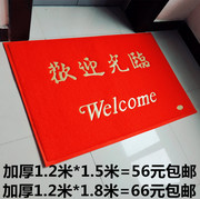 Thickened extra-thick anti-slip dust-removal welcome to the door mat floor mat entrance hall carpet door mat 1.2*1.8