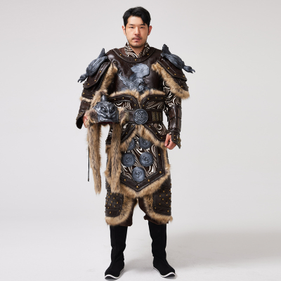 影视古装蒙古士兵盔甲匈奴战袍突厥将军游牧民族藏族胡人演出铠甲民族