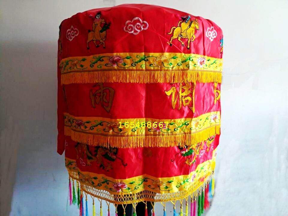 00淘宝新品宝盖华盖佛顶幢幡头佛堂用品寺庙道家装饰刺绣莲花连龙万民