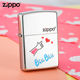 zippo芝宝打火机 蚀刻爱心biu 官方正品zpoo 防风zppo煤油火机