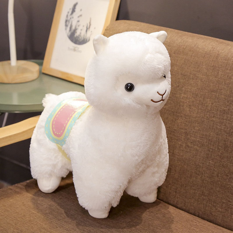 可爱草泥羊驼公仔毛绒玩具抱睡玩偶小羊抱枕女生睡觉娃娃生日礼物