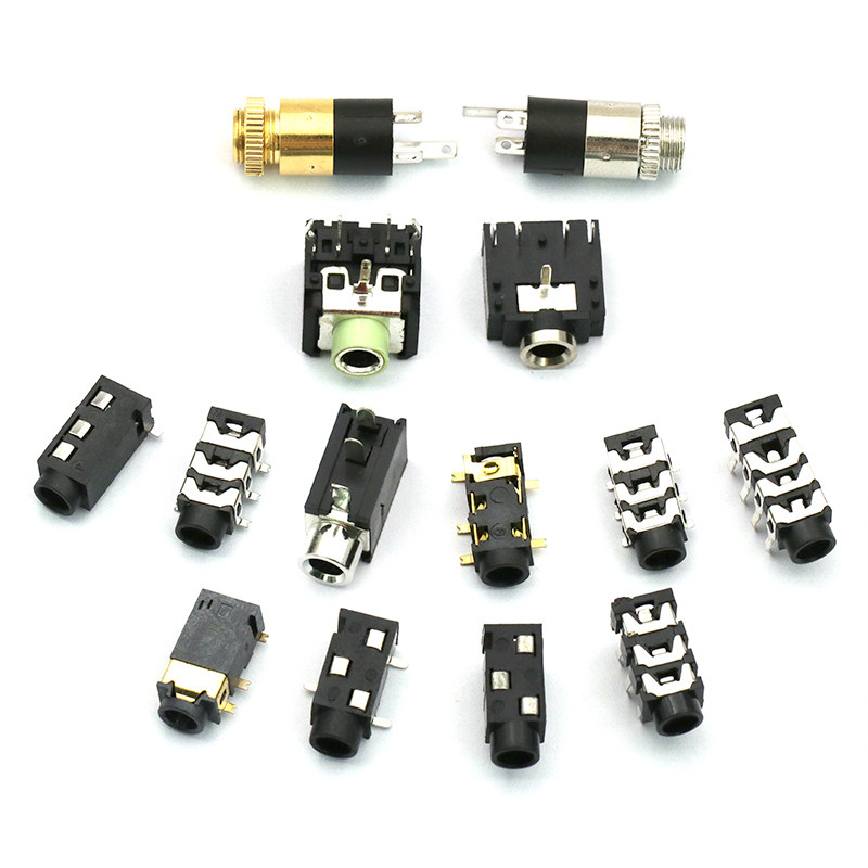 插座耳机35mm音频视频母座立体声双声声道pj313d3f07连接器