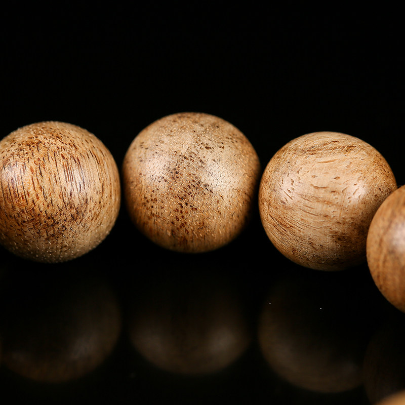 【义拍】孤山寺 木纹清晰 沉香手串14.81g 本寺法会加持