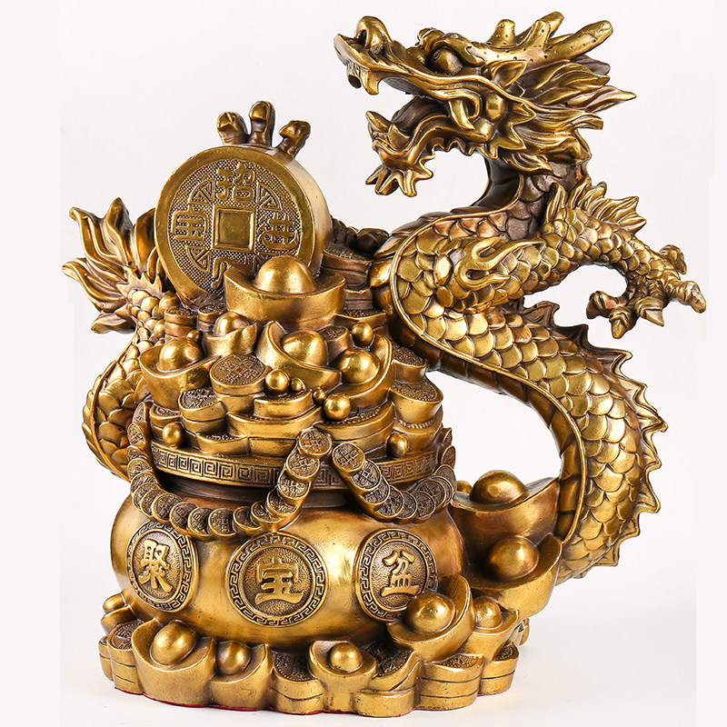 【义拍】孤山寺 招财进宝龙摆件8.19kg 本寺法会加持