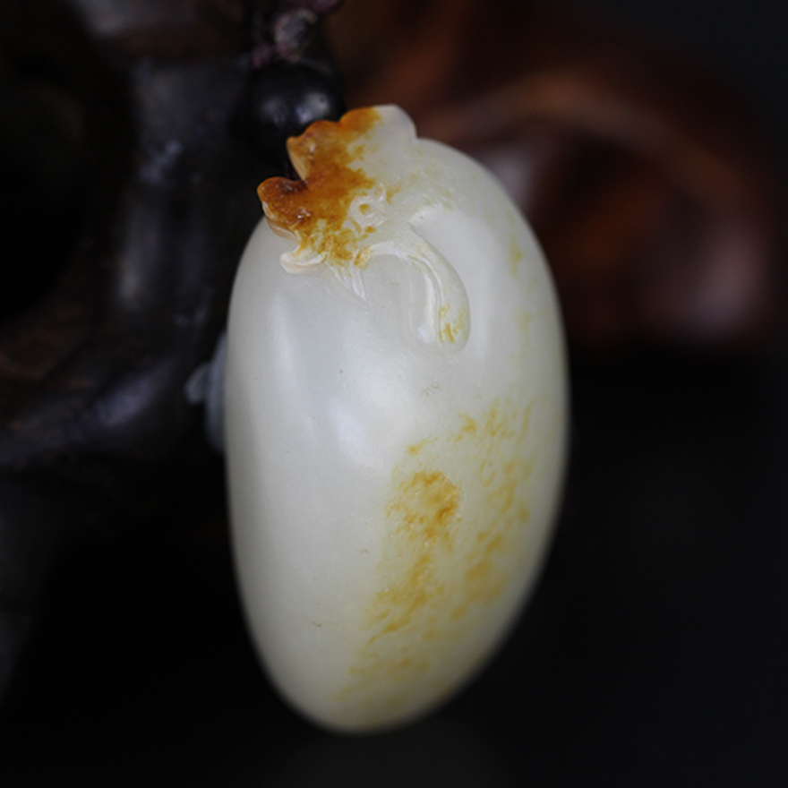 国家级玉雕大师程磊作品新疆和田玉籽料 鸡挂件 12.74g cl-001
