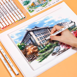 专用画画白纸水彩八开4k大a4本16k学生用初学者儿童a3画纸美术生专用