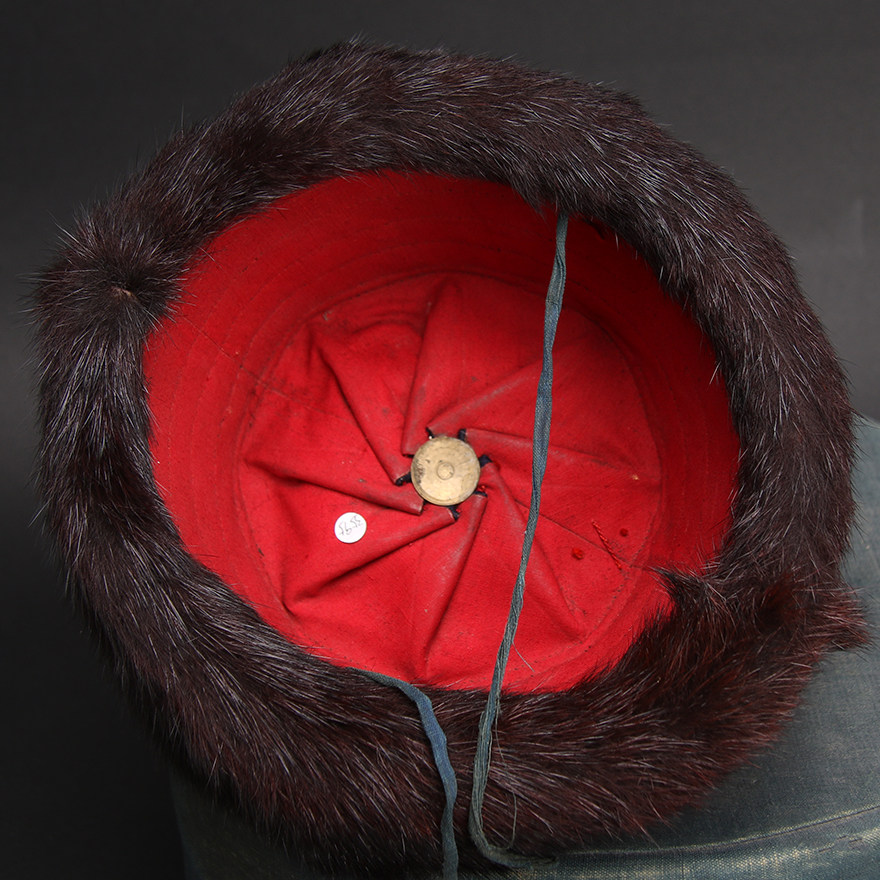 1号二品貂毛暖帽(现代仿古)