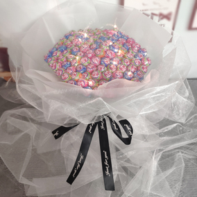 创意棒棒糖花束diy材料手工制作包装自制材料包抖音网红生日礼物