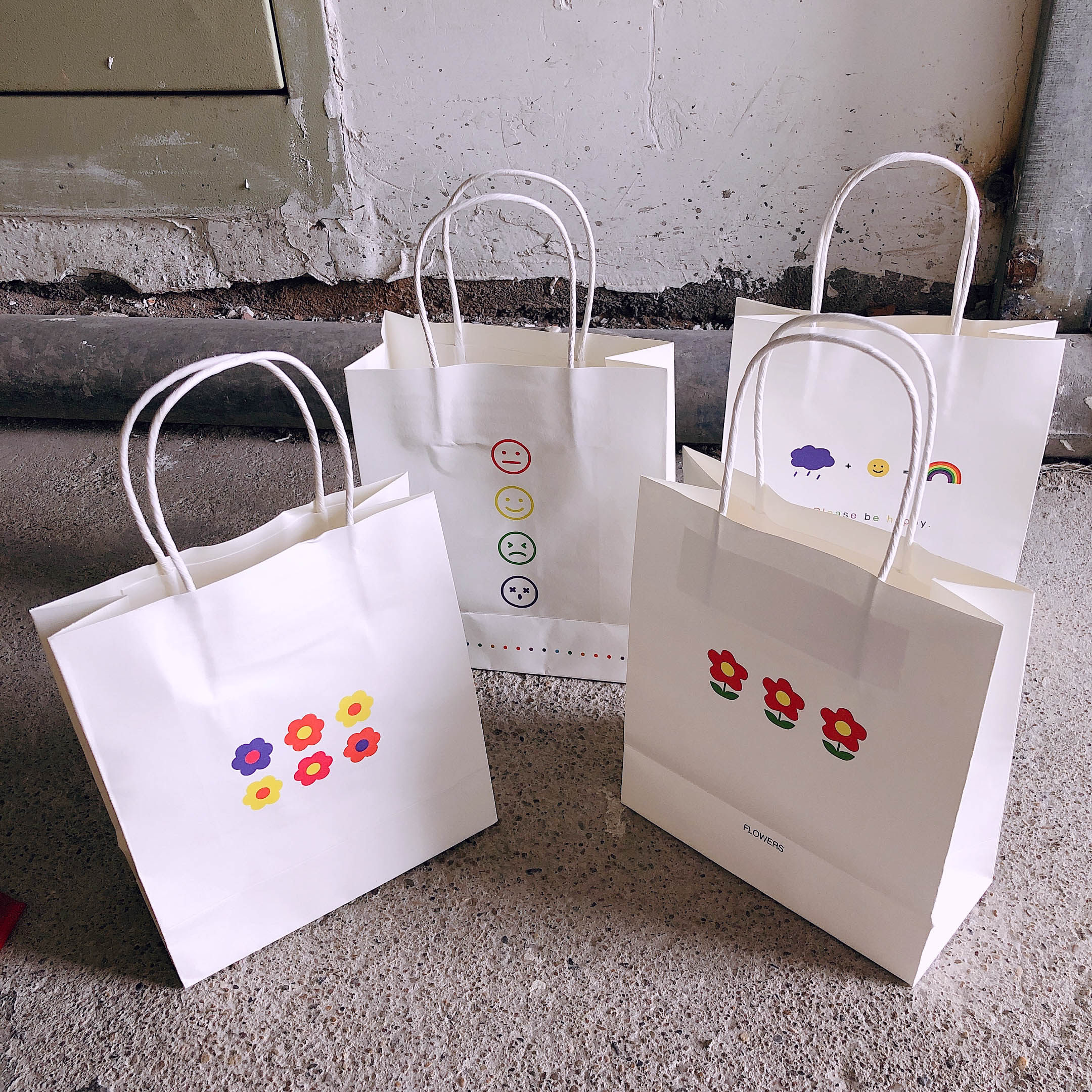 ins风简约手提袋牛皮纸袋小清新网红礼品袋手提购物纸袋礼物袋子