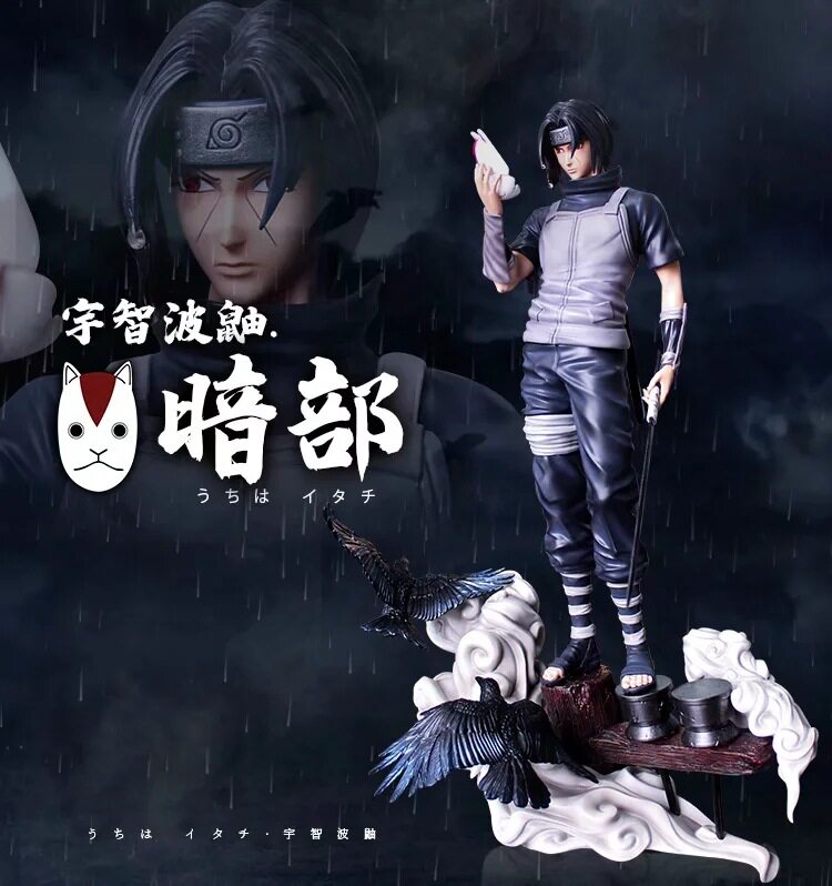 动漫 火影 晓组织 宇智波鼬.暗部 面具 雕像 模型盒装手办