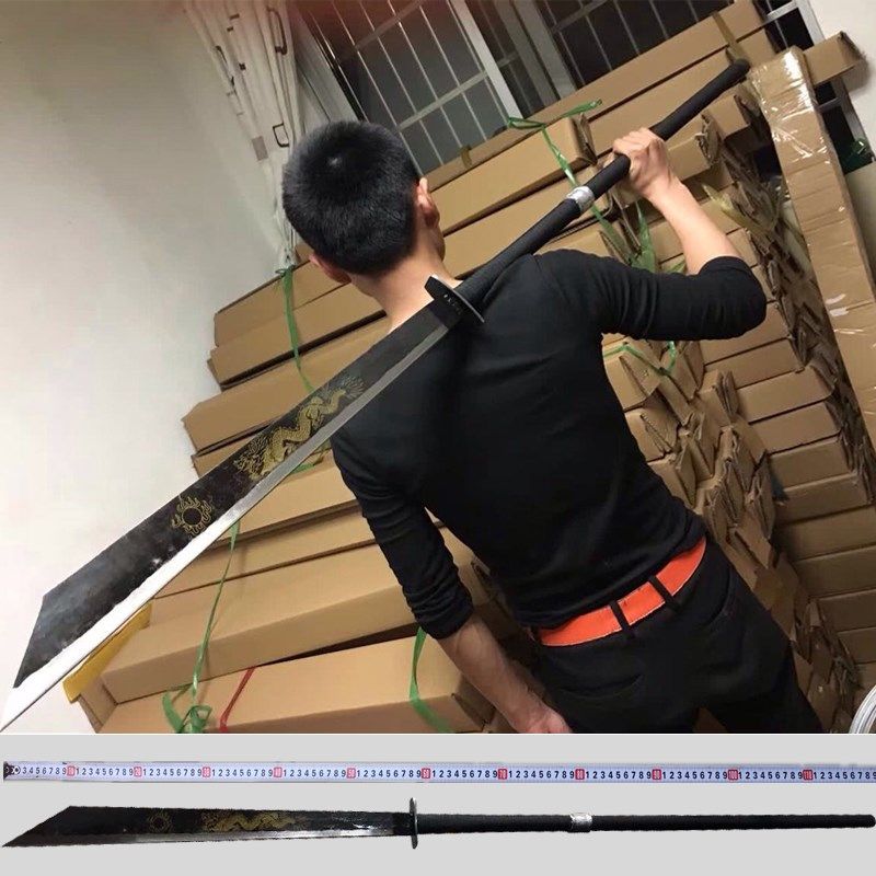 龙泉大刀一体刀朴刀春秋大刀长款关刀十八般兵器青龙偃月刀未开刃