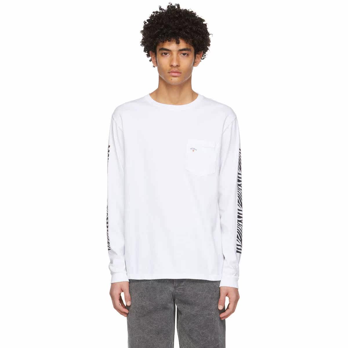 现货noahnycpockettees小标logo经典十字架同款短袖t恤男女