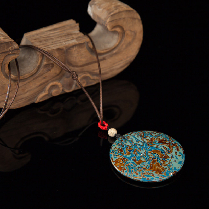 大漆挂坠【宁静-1】福建工美出品 纯手工打造