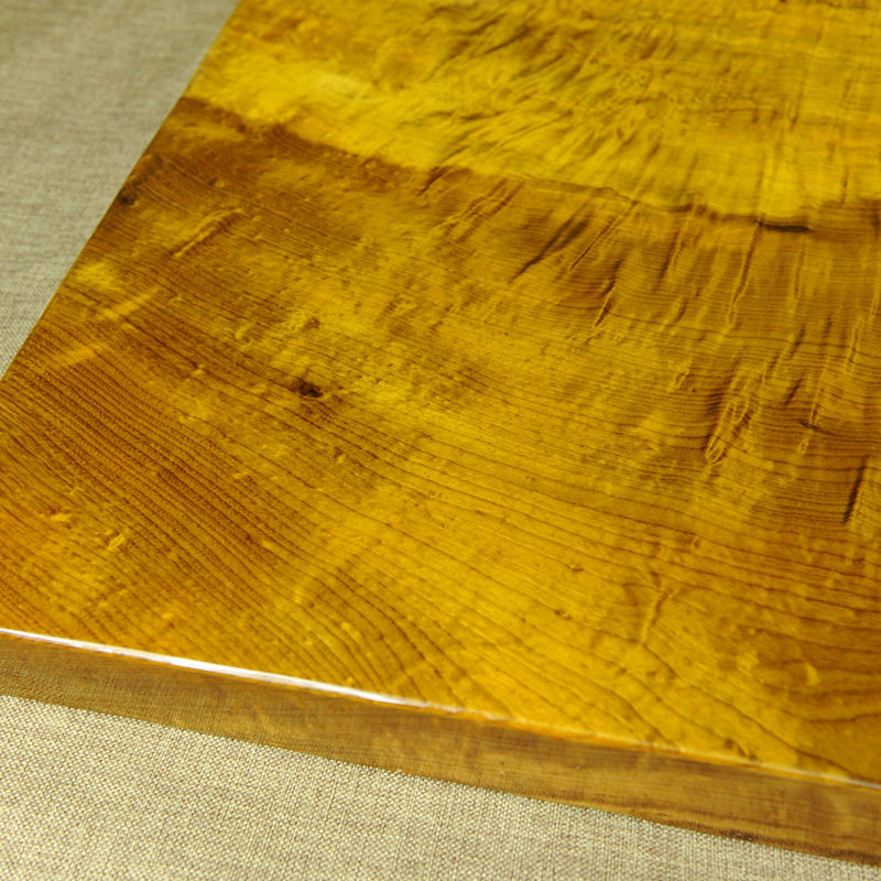 经典水波纹 金丝楠实木大板 福建工美收藏认证