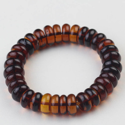86克 6.4mm设计血珀佛珠手链