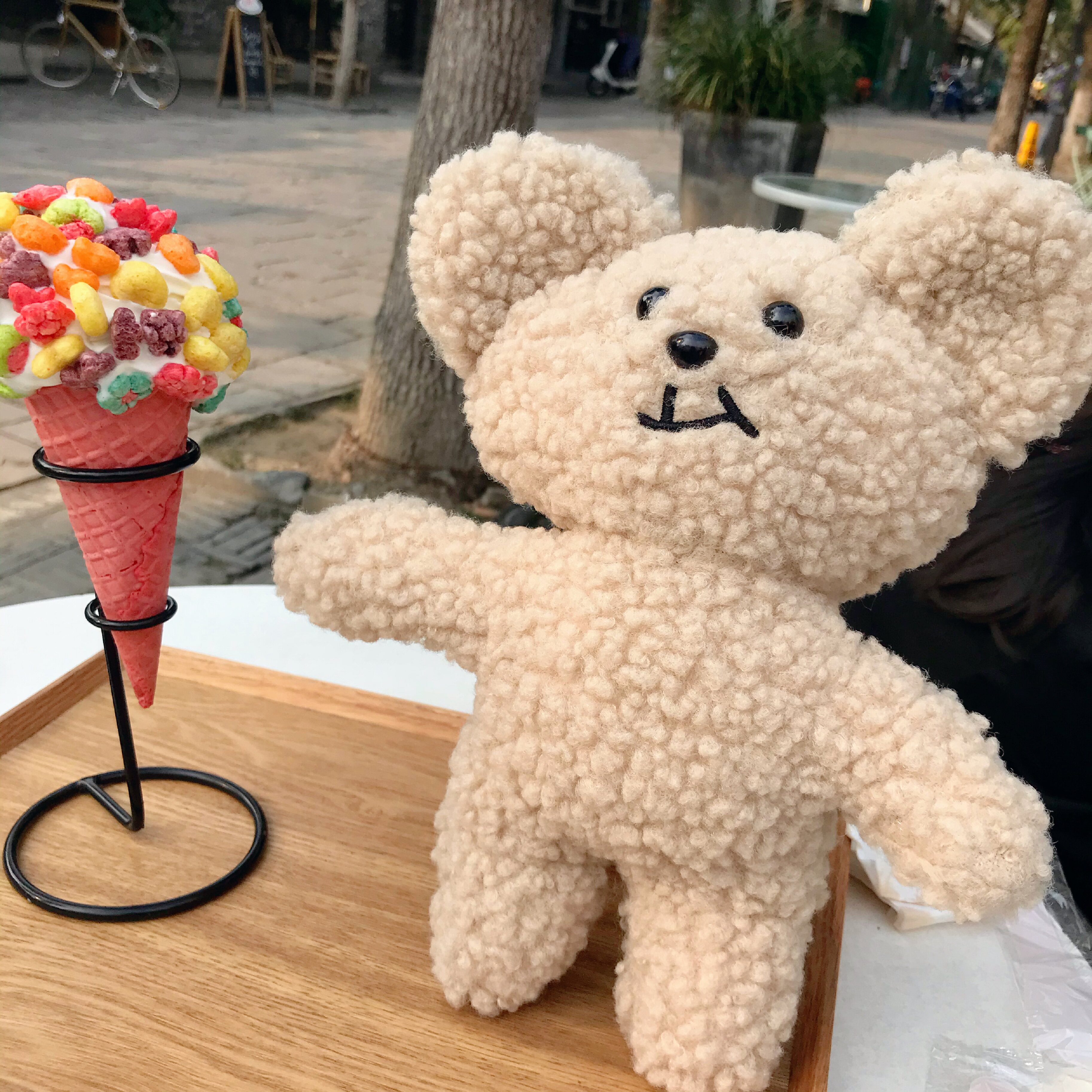 韩国超级卡通歪嘴小熊毛绒玩偶泰迪熊公仔挂件呆萌布娃娃生日礼物