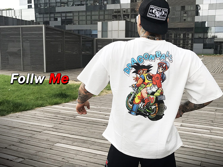 MuscleKing设计师健一设计悟空七龙珠赛亚人健身宽松纯棉T恤短在类目 男装, T恤中 - 来自Buy2taobao.com提供专业的淘宝代购服务