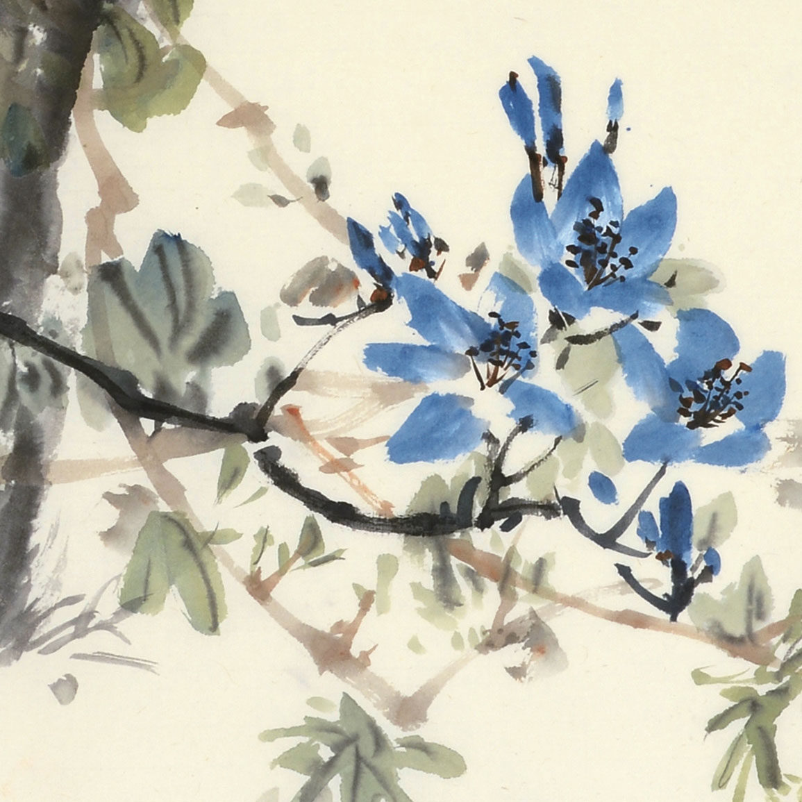 杨玉娟《芭蕉花湿梦中香》两帧 中国书画院院士