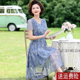 妈妈夏装连衣裙2025新款洋气高贵气质上衣中老年女士夏季雪纺裙子